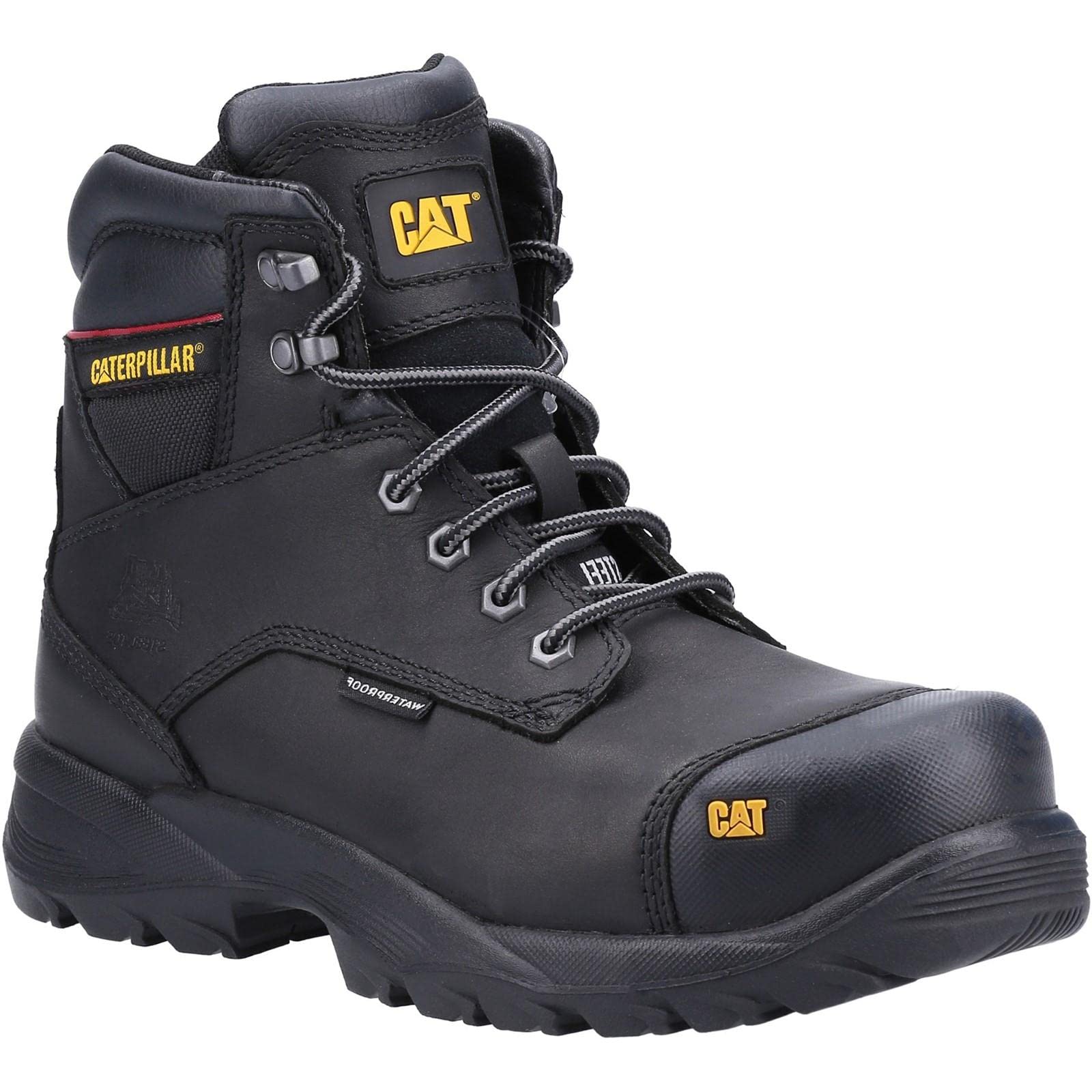 Caterpillar Cat Workwear - Botas de Seguridad Impermeables con Cordones para Hombre