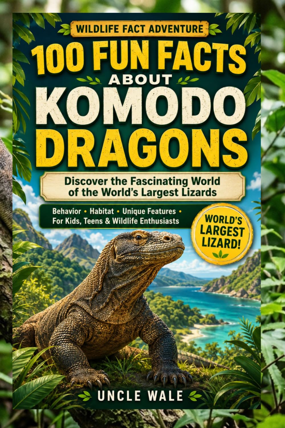 100 Fun Facts About Komodo Dragons: Discover the Fascinating World of the World's Largest Lizards: An Exciting Exploration of Komodo Dragons’ Behavior, Habitat, and Unique Features for Kids, Teens,