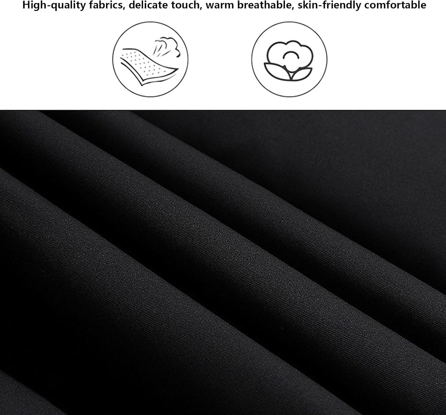 Kurtka grzewcza męska z kapturem 90% puchu kaczego, wiatroodporna, na zewnątrz, na zimę, bez baterii(Noir,XL(72.5-80kg))