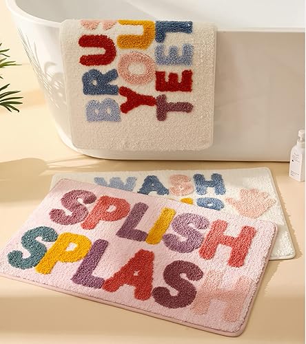 Miniatura 10 de Get Naked - Tapete de baño de microfibra antideslizante, bonita alfombra de ducha absorbente, divertida decoración de baño para bañera, alfombra de