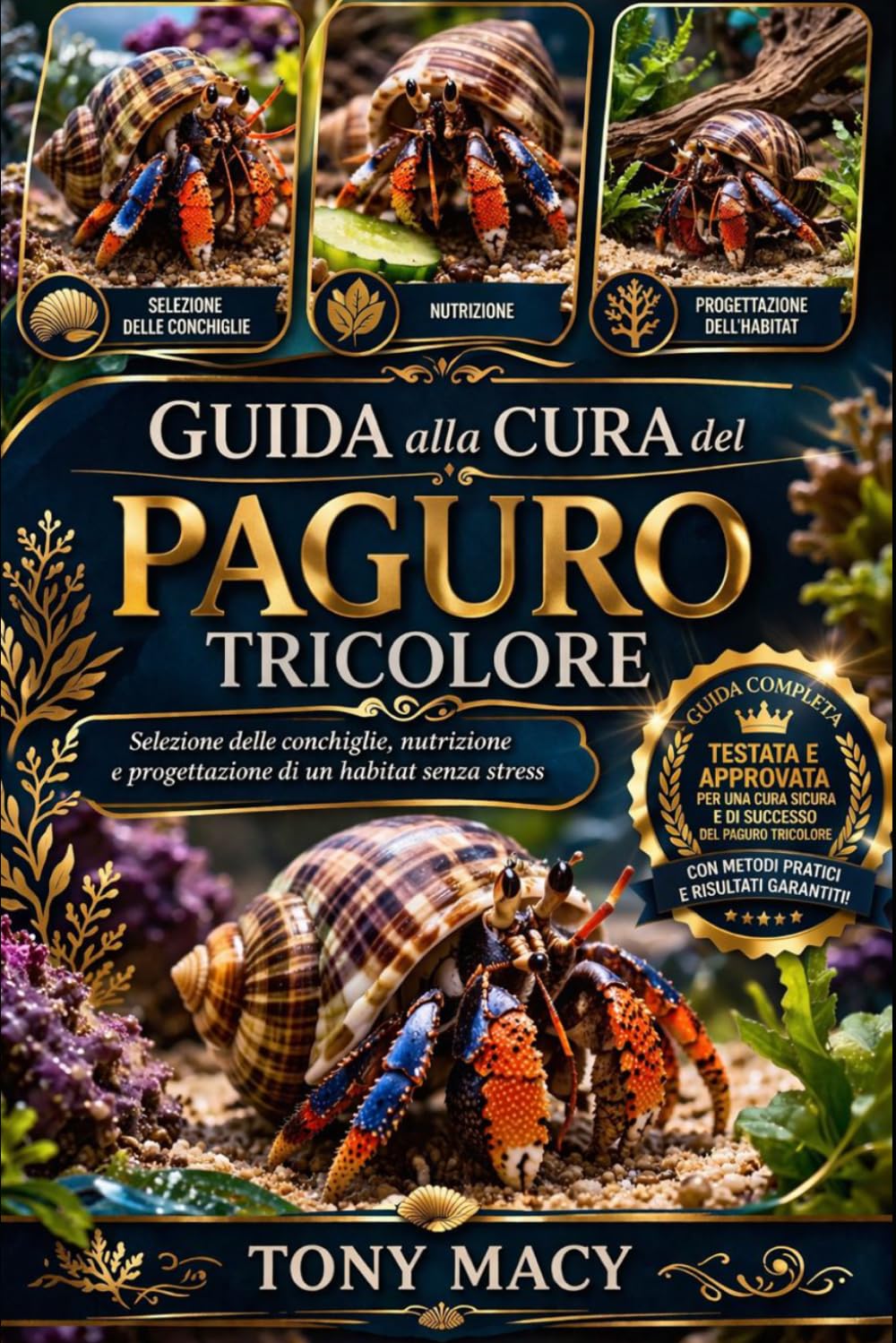 GUIDA ALLA CURA DEL PAGURO TRICOLORE: Selezione delle conchiglie, nutrizione e progettazione di un habitat senza stress