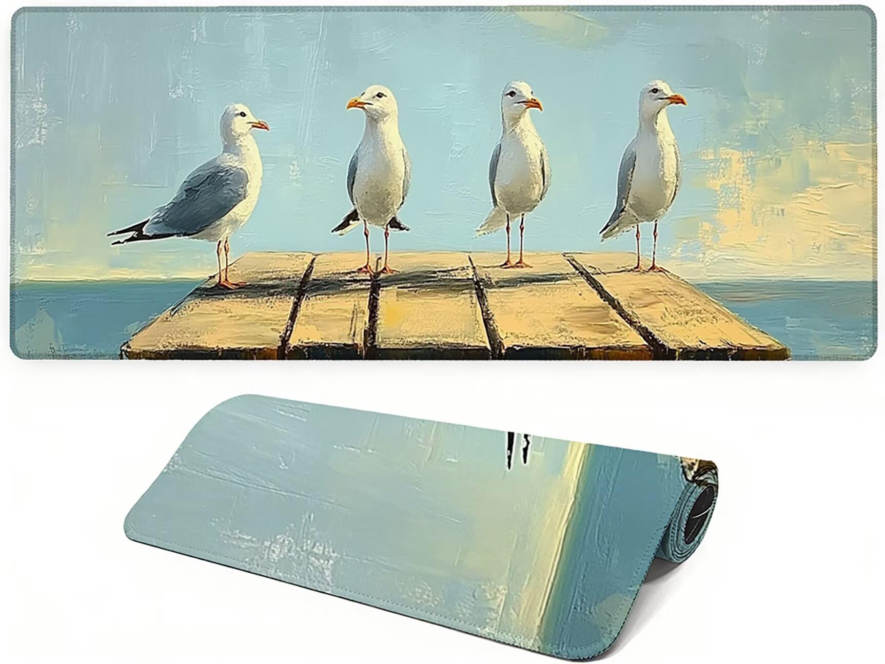 Generico Lejnlnng podkładka pod mysz do gier XXL -120 x 60 cm - drzewo życia duża mata na biurko, wodoodporny krajobraz podkładka pod mysz z antypoślizgową gumową podstawą, do gier i biura JL-7944