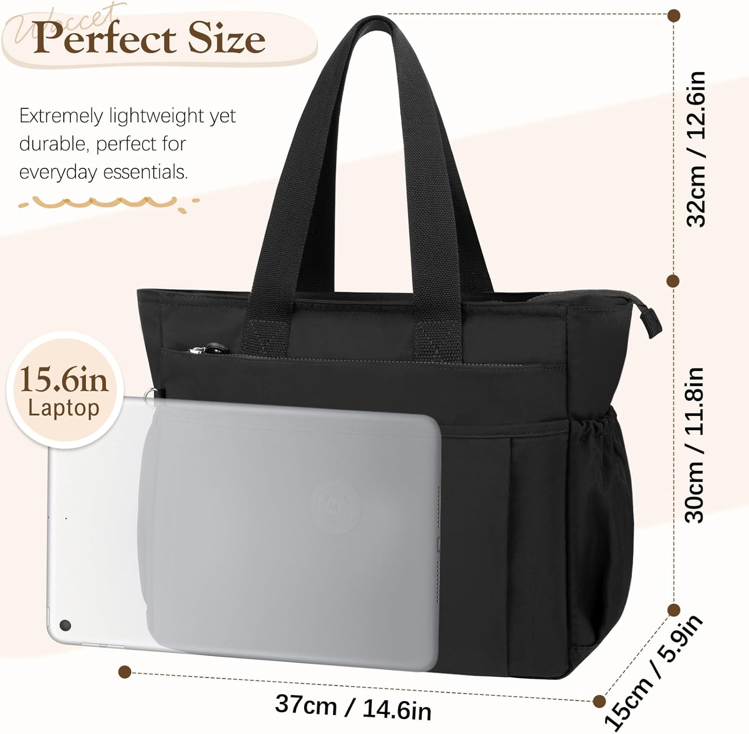 Aucuu Handtas voor dames, boodschappentas, opvouwbaar, computertassen, opvouwbaar, licht, voor reizen, fitnessstudio, werk, school, #2 Roze, L- 41 x 15 x 29 cm Aucuu Handtas voor dames, boodschappentas, opvouwbaar, computertassen, opvouwbaar, licht, voor reizen, fitnessstudio, werk, school, #2 Roze, L- 41 x 15 x 29 cm