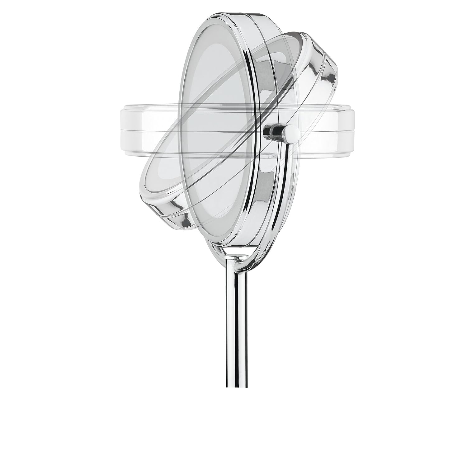 Conair Double-Sided Battery Operated Lighted Makeup Mirror - Lighted Vanity Makeup Mirror; 1x/5x magnification; Polished Chrome Finish