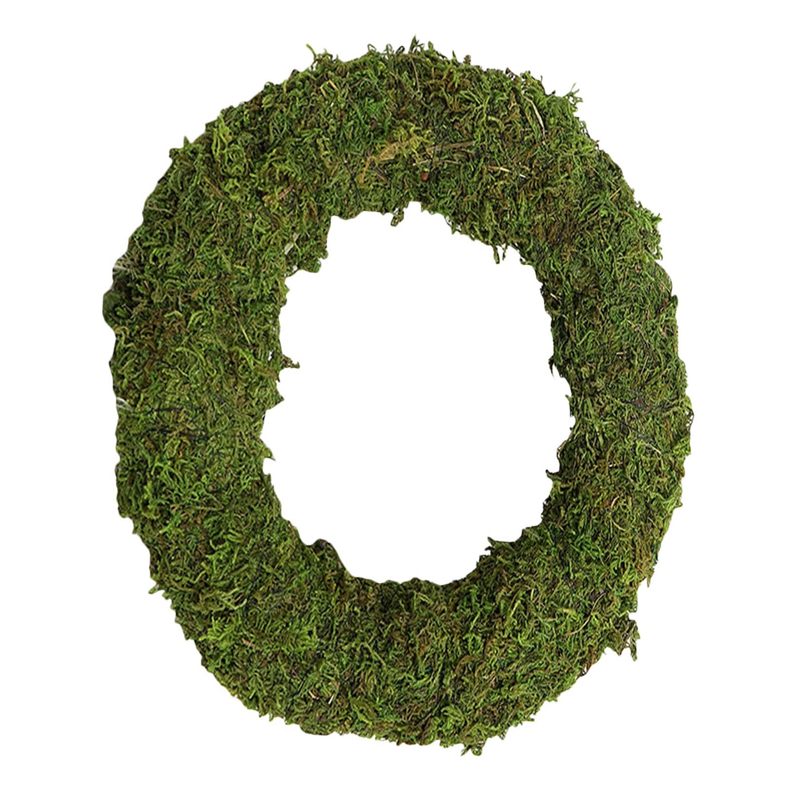 SEWACC Mooskranz Künstlicher Grüner Mooskranz Reifen Haustürkranz Weihnachtskranz Aus Rattan Für Hochzeit Party Dekoration (30 X 30 cm)