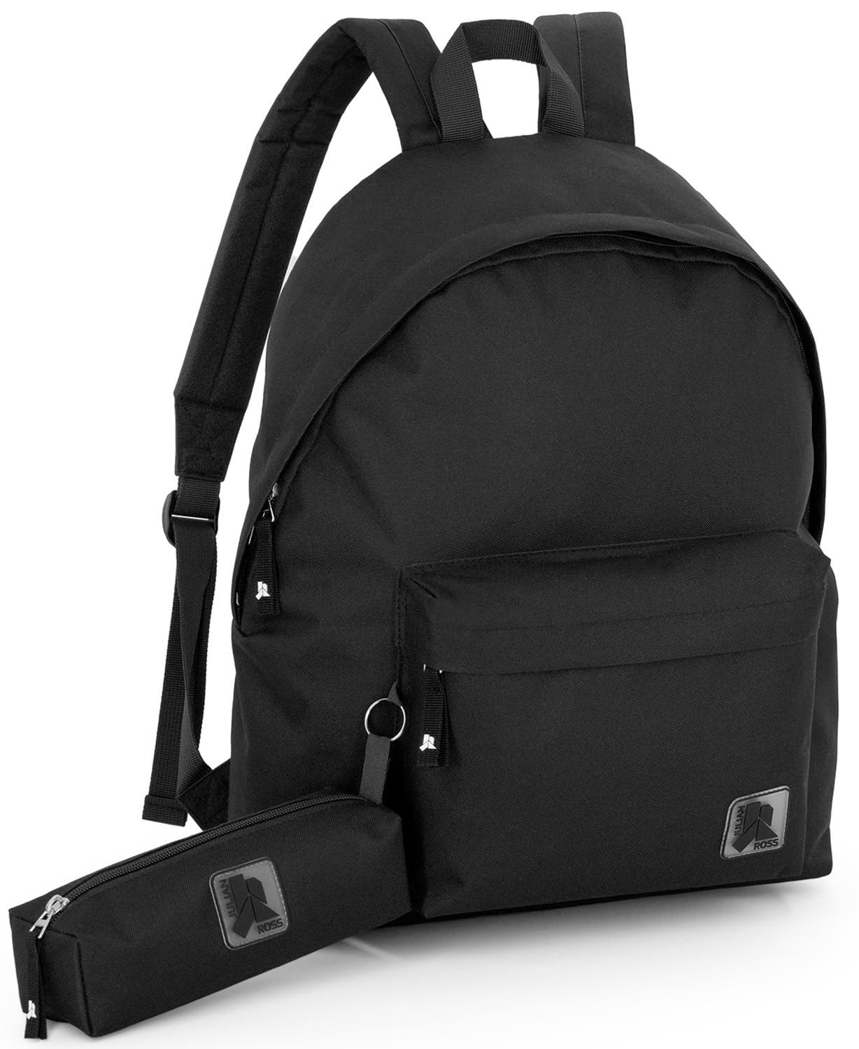 Julian Ross Zaino con Astuccio Coordinato – Impermeabile Leggero 41x31x18 cm in Poliestere – Zaino 24L Casual per Donna, Uomo, Ragazzi e Ragazze – Ideale per Scuola, Viaggi e Tempo Libero