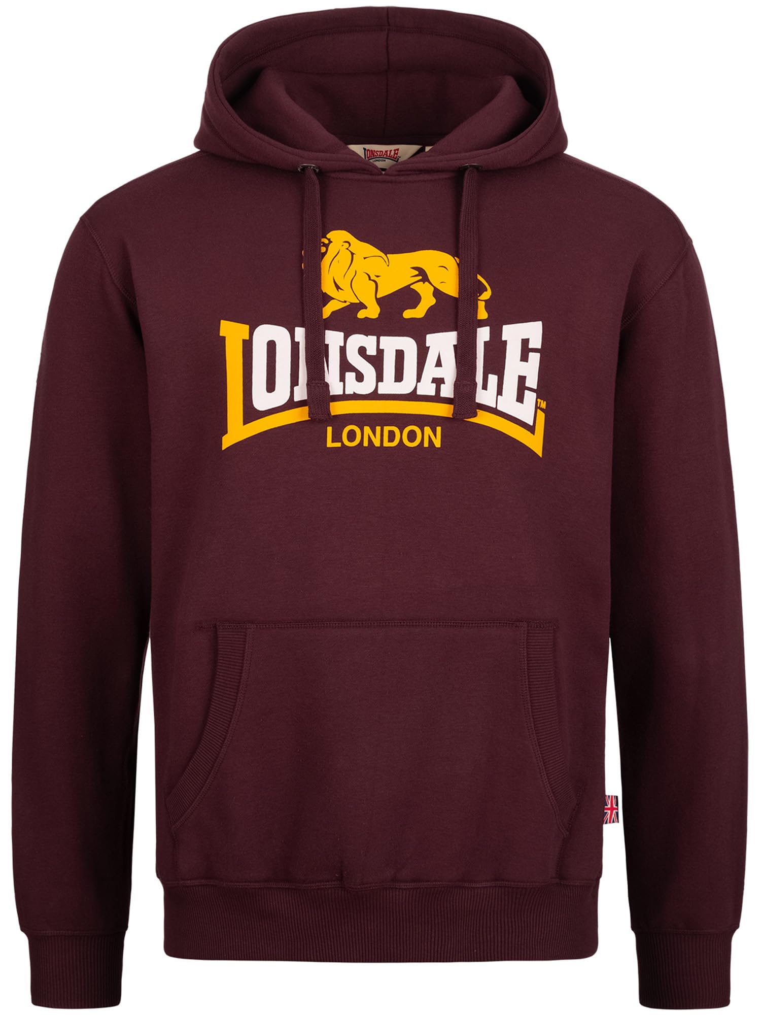 Lonsdale Sleeve Sudadera con Capucha Hombre (Pack de 1)
