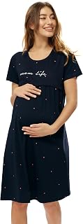 LOTIK Women's Cotton Little Heart Printed Maternity Night Suit set Price In India