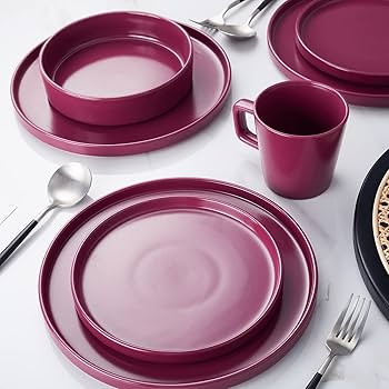 Amazon.com | Stone Lain Cleo Modern Stoneware 16-Piece Dinnerware