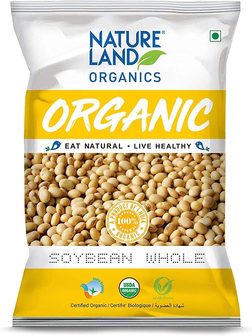 Natureland Organics Soybean Whole 500 Gm Organic Soybean Amazon.co