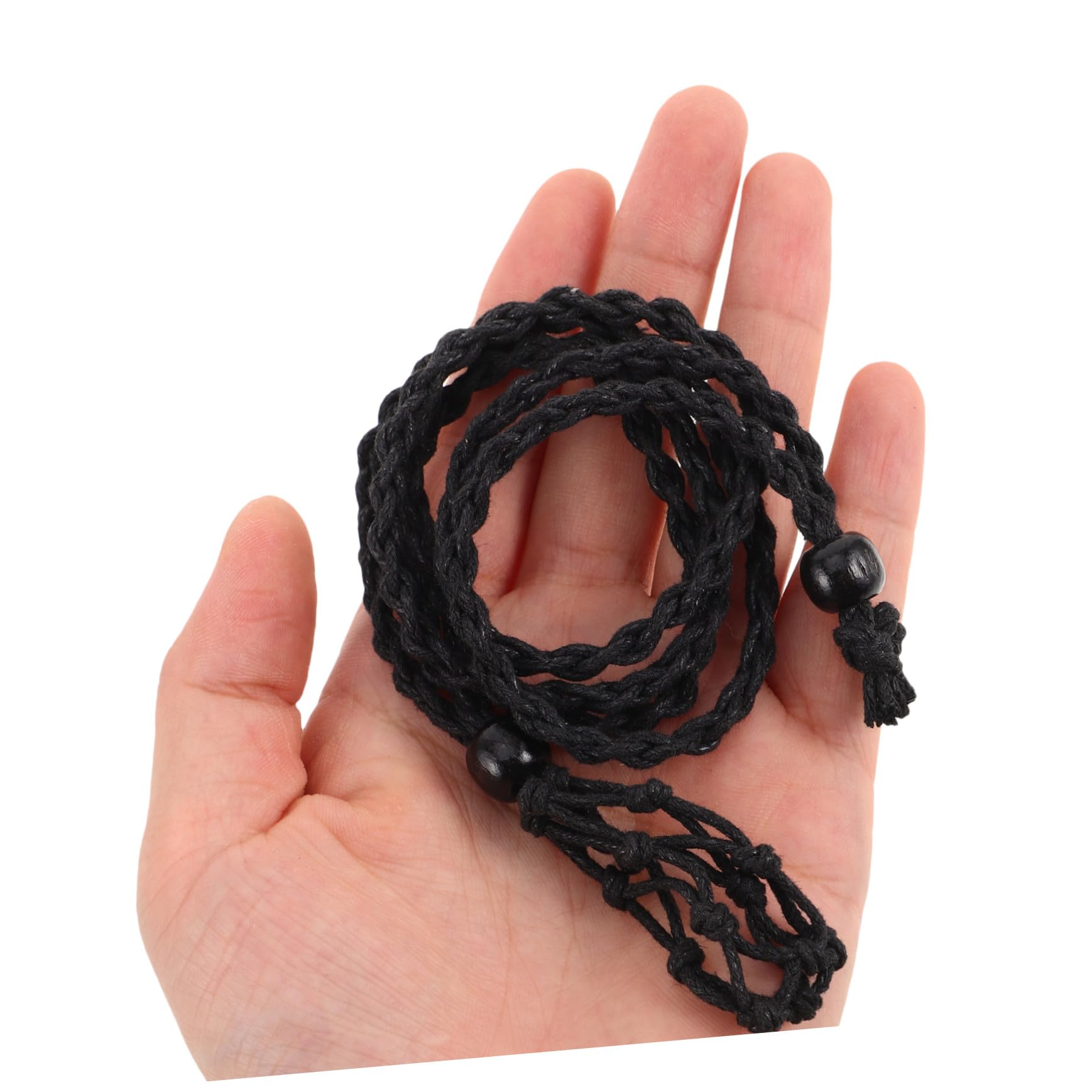 Cordino per Collana Regolabile Nero 24 Pezzi, Intrecciato Tessuto | Creazione Gioielli, Stile Etnico Artigianale, Uso in Occasioni Formali