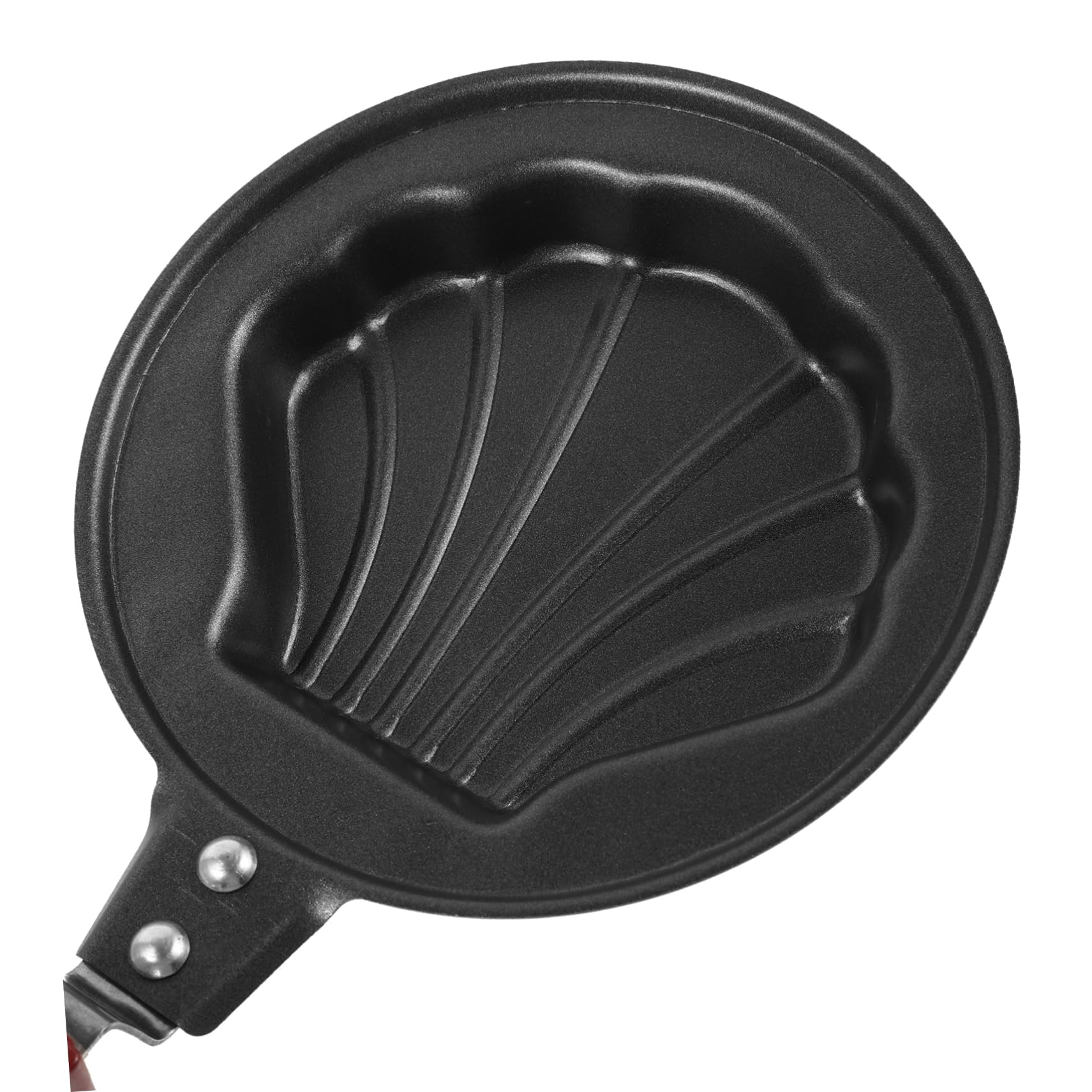 FUNOMOCYA Nonstick Pancake Pan Seashell Shaped Frying Pan for Cooking Breakfast American Pancake Maker Compact Design for Small Kitchens Versatile Cooking and Serving Dish