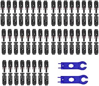 100PCS Solar Panel Connector IP67 Waterproof Connector Male/Female 50Pairs with Spanners