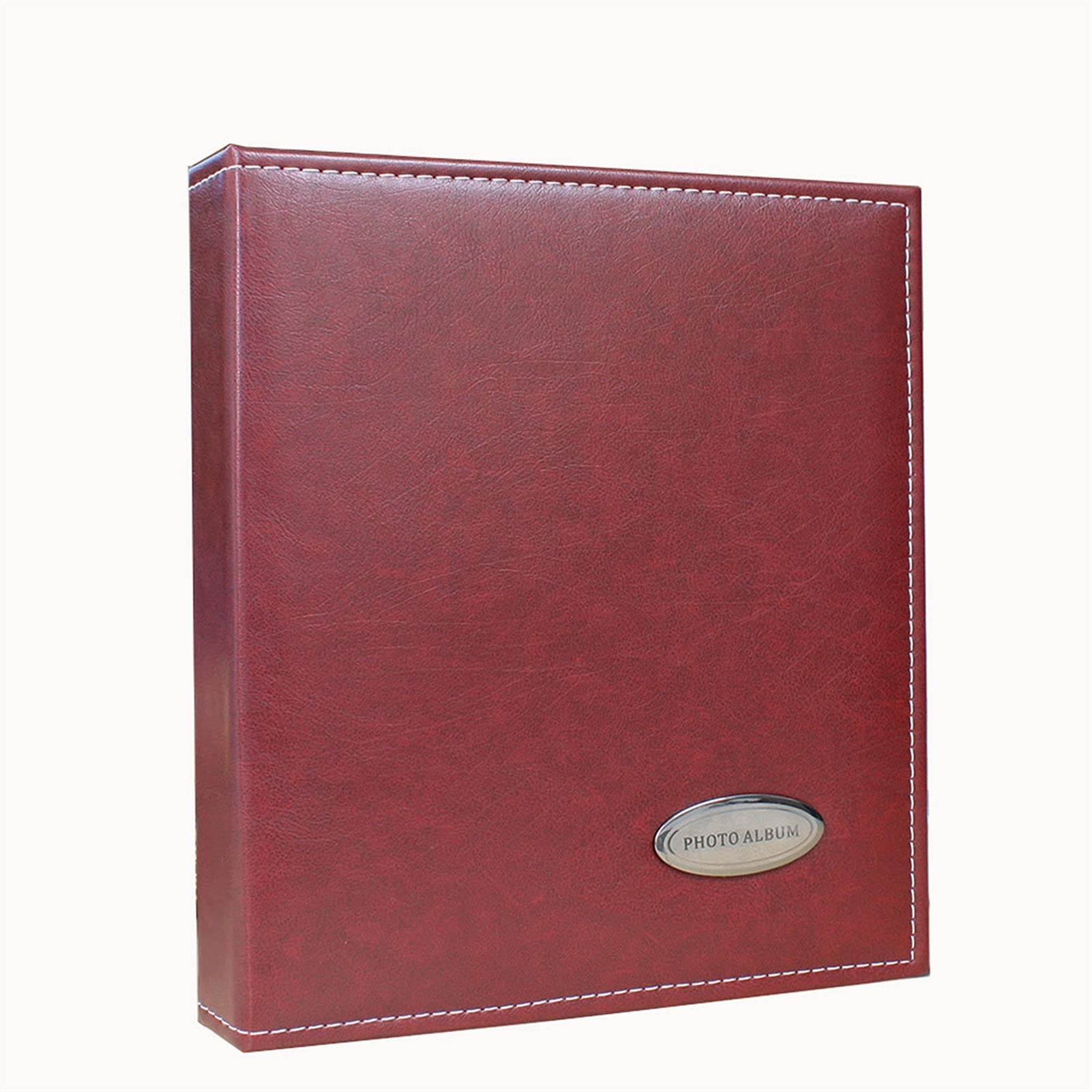 Fotoalbum DIY. Erinnerungen Buch einfügen Album Großes Lederalbum Gesamt 40 Stücke 80 Seiten Scrapbook Hochzeit Gästebuch Foto Album (Color : Red)