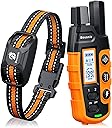 Bousnic Dog Shock Collar - 3300Ft Dog Training Collar with Remote for 5-120lbs Small Medium Large Dogs Rechargeable Waterproof e Collar with Beep (1-8), Vibration(1-16), Safe Shock(1-99) (Orange)