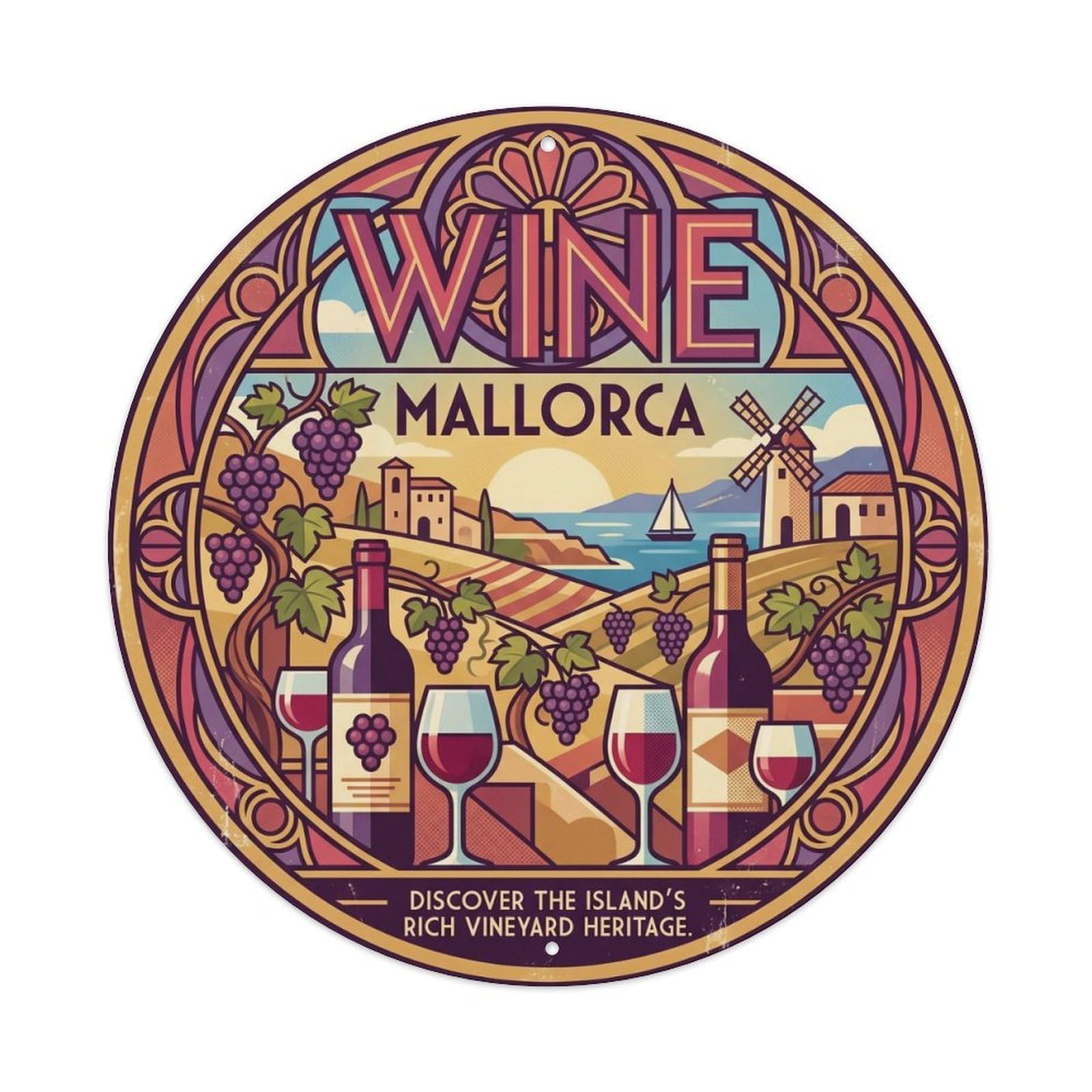 Mallorca Rural Culinary Island Culture Travel Metal Tin Sign