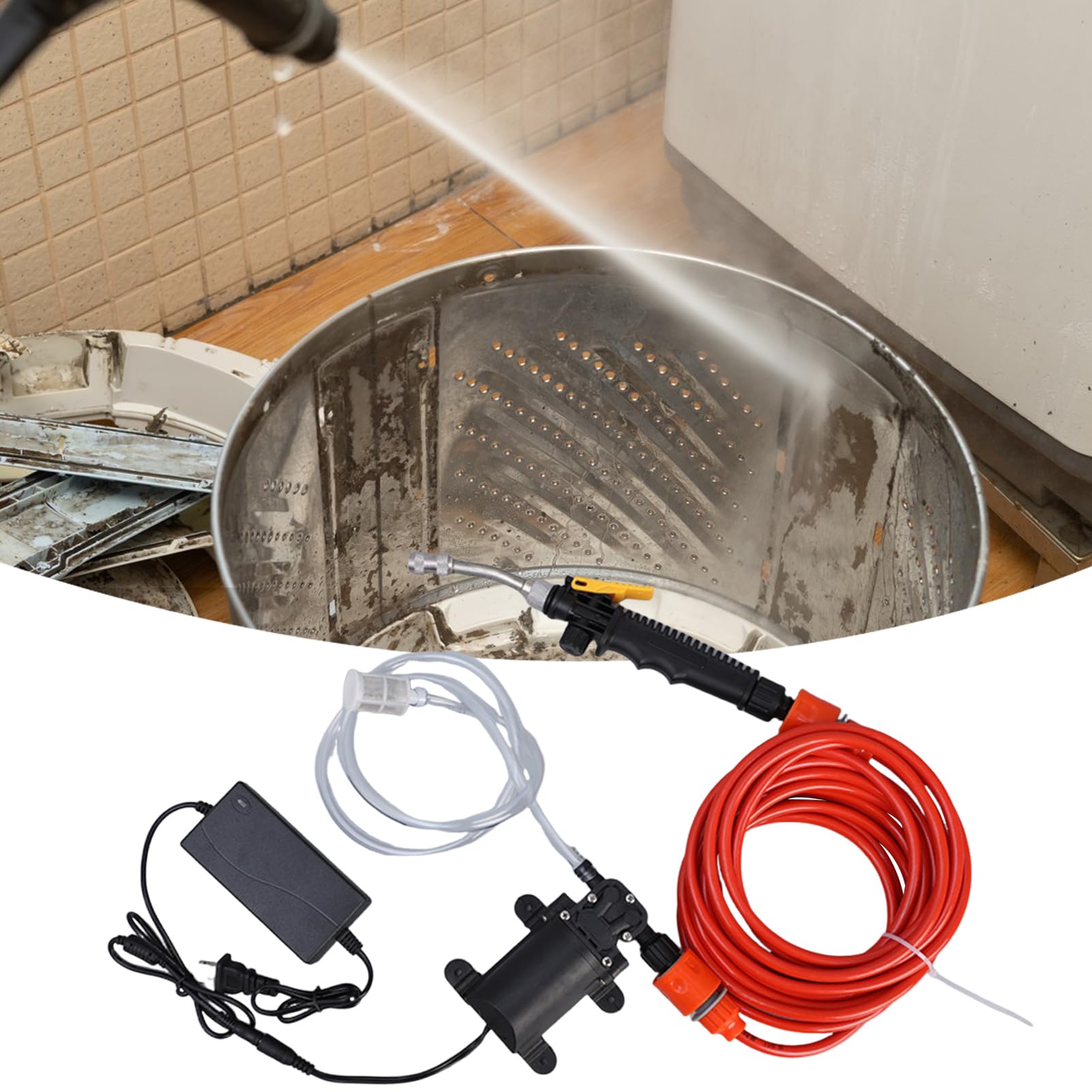 Idropulitrice Portatile e forniture per pulizia, detailing e doccia | Idropulitrice Elettrica Per Casa Giardino Fai-da-Te Miglioramento Pulizia Domestica Campeggio Auto Barca Doccia