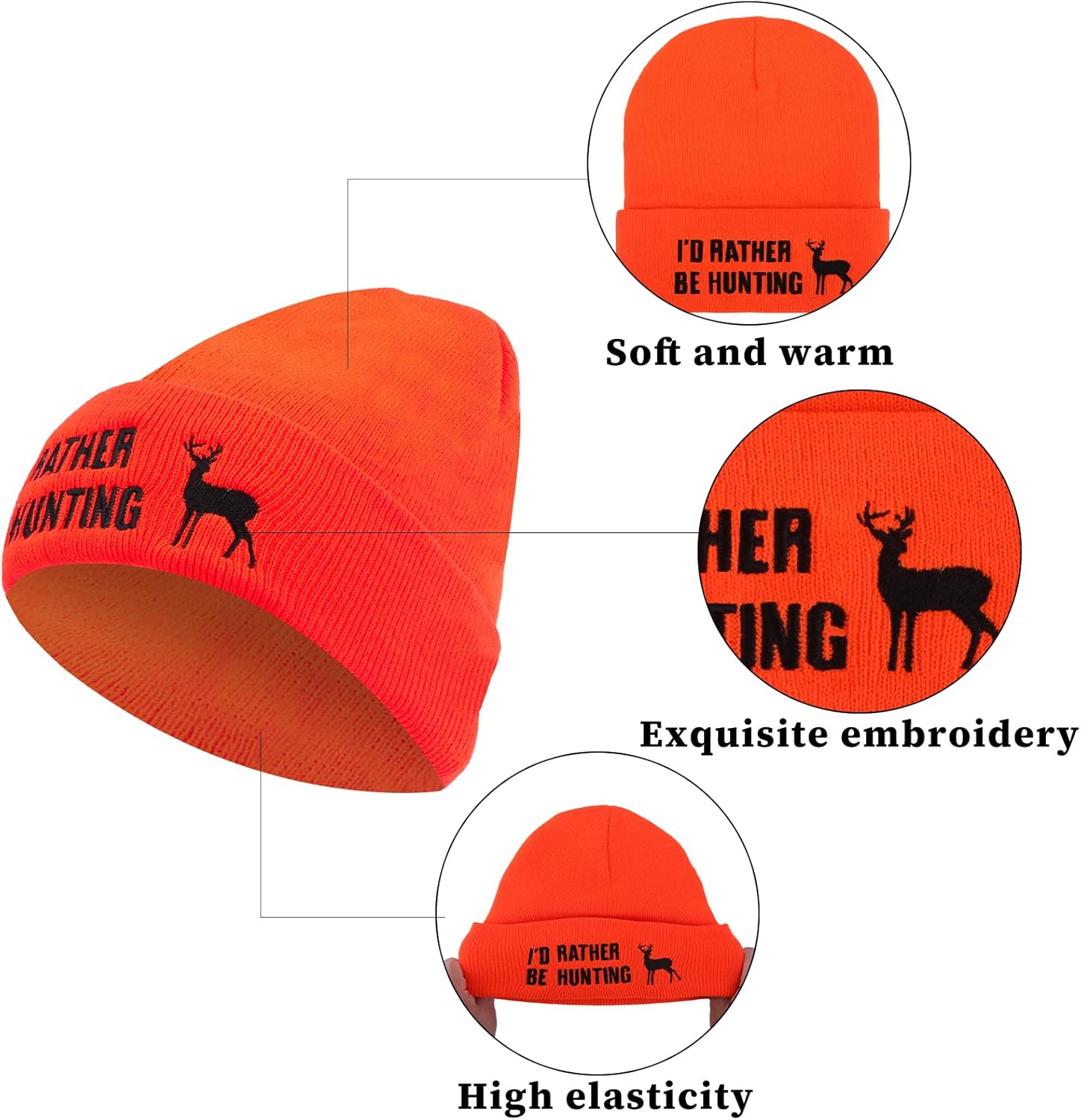 GOAUS Fishing Hunting Camping Gifts Funny Hat and Socks, Gifts for Men Boys Dad Son Husband Boyfriend Grandpa - Image 2