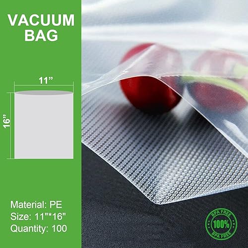 Miniatura 2 de Bolsas selladoras al vacío sin BPA, resistentes, bolsas para congelador, bolsas de almacenamiento al vacío para alimentos, ideales para