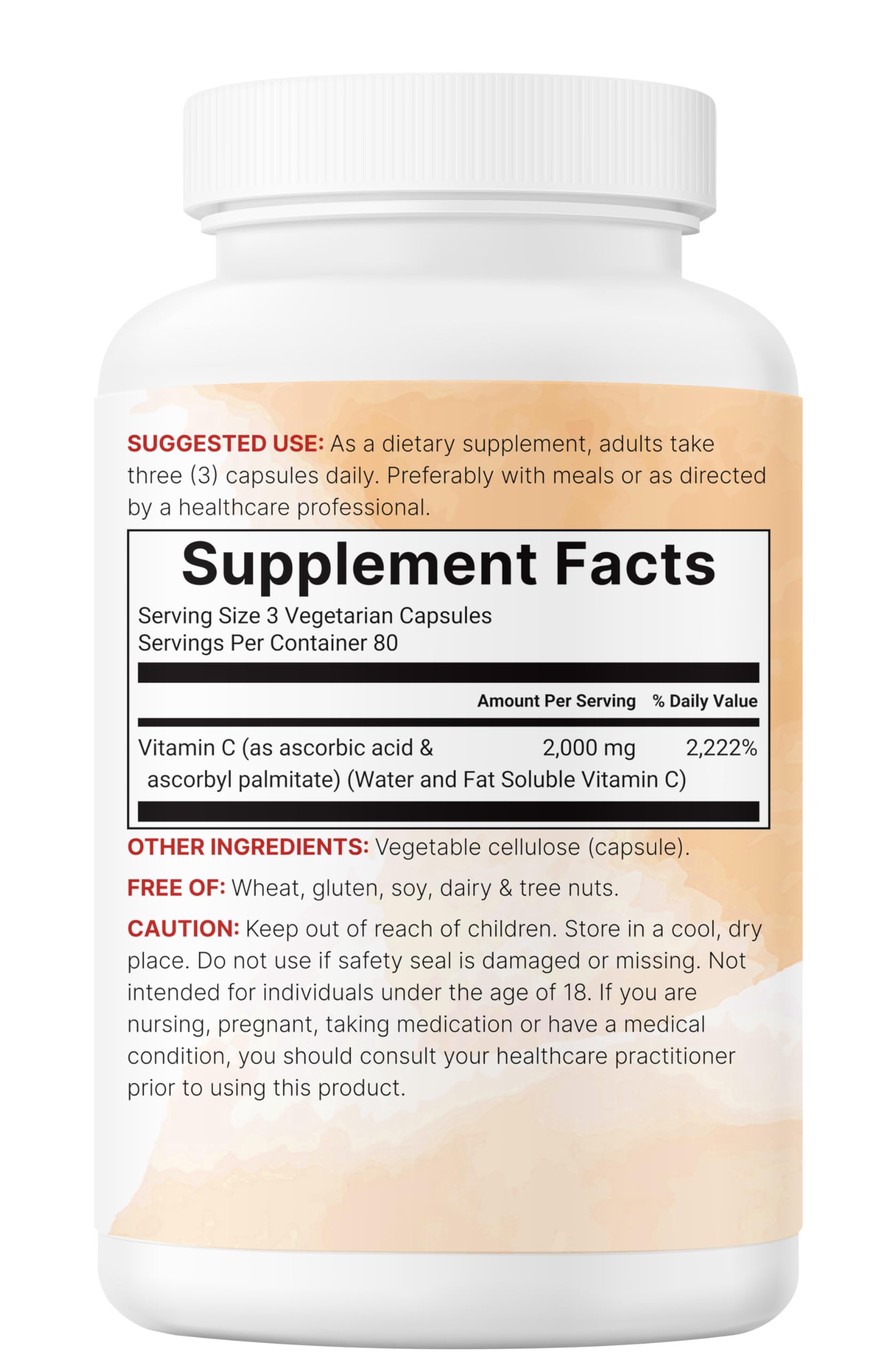 Pure Vitamin C 2,000mg, 240 Veggie Capsules | Highly Bioavailable Fat & Water Soluble Forms | Max Potency | Antioxidant & Immune Support Supplement | Easily Absorbed, Non-GMO, Filler Free — Amazon image 7