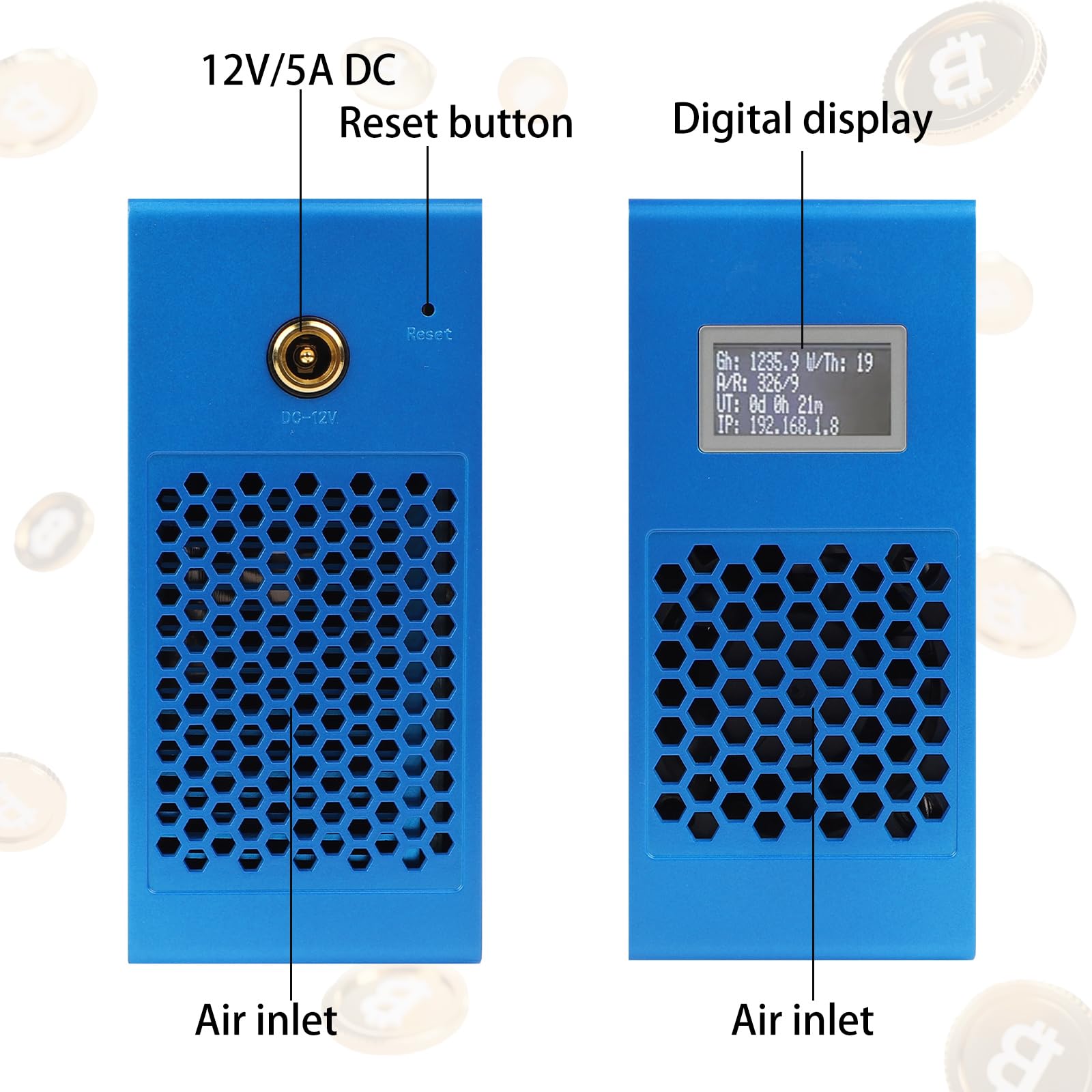 Amazon.com: Bitcoins Miner BM1366 Lotto Minería Dispositivo SHA-256 Asic  Chip 1TH/S 2.4G WiFi/Hotspot Portátil LV07 Micro Criptomoneda Silenciosa  Uso en el Hogar BTC Miner Máquina Minero Minero, Azul : Electrónica