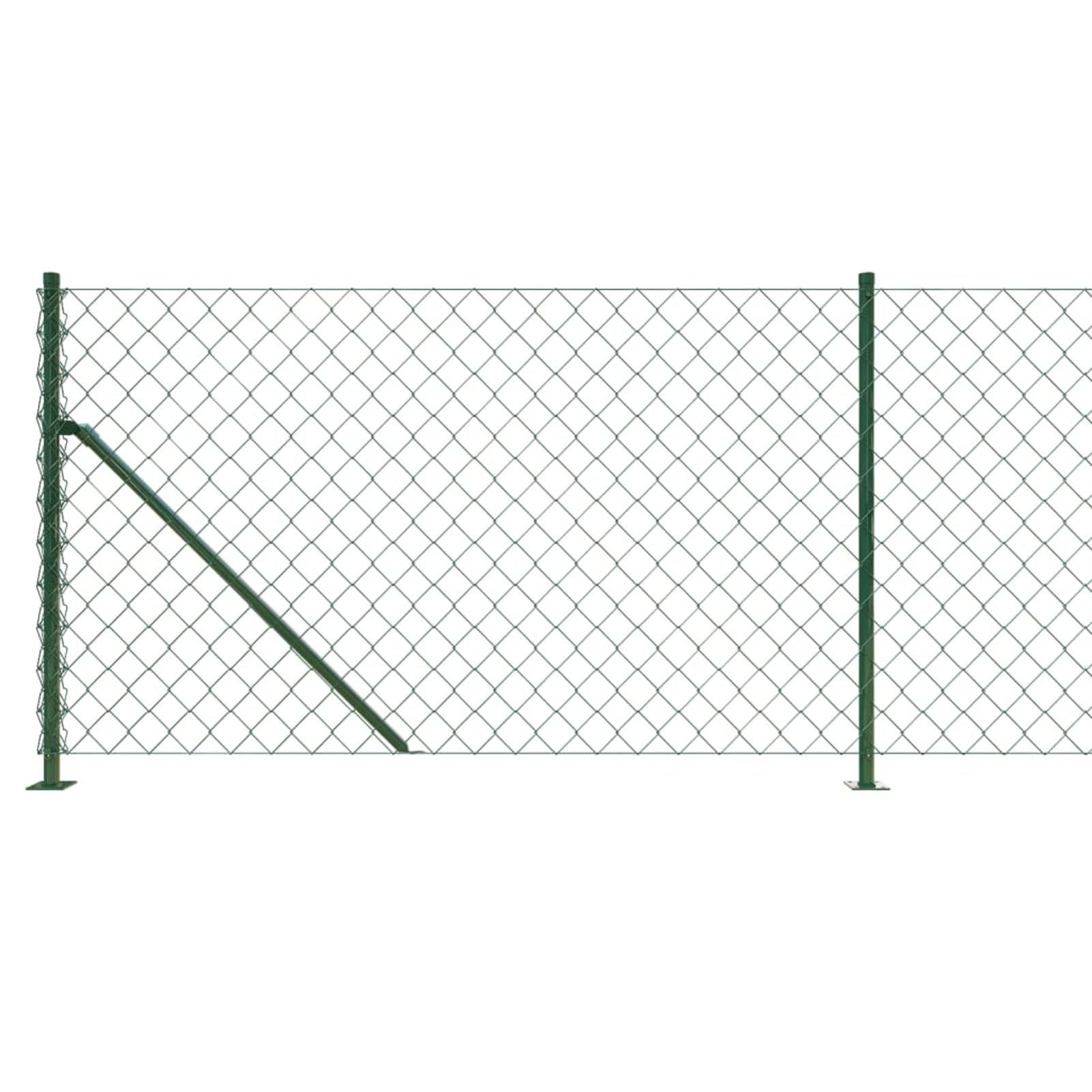ZEYUAN Maschendrahtzaun mit Bodenflansch Grün 1x10 m, Volierendraht, Wühlmausgitter, Kaninchenzaun, Drahtzaun, Drahtgeflecht, Kaninchendraht, Geflügelzaun - 153937