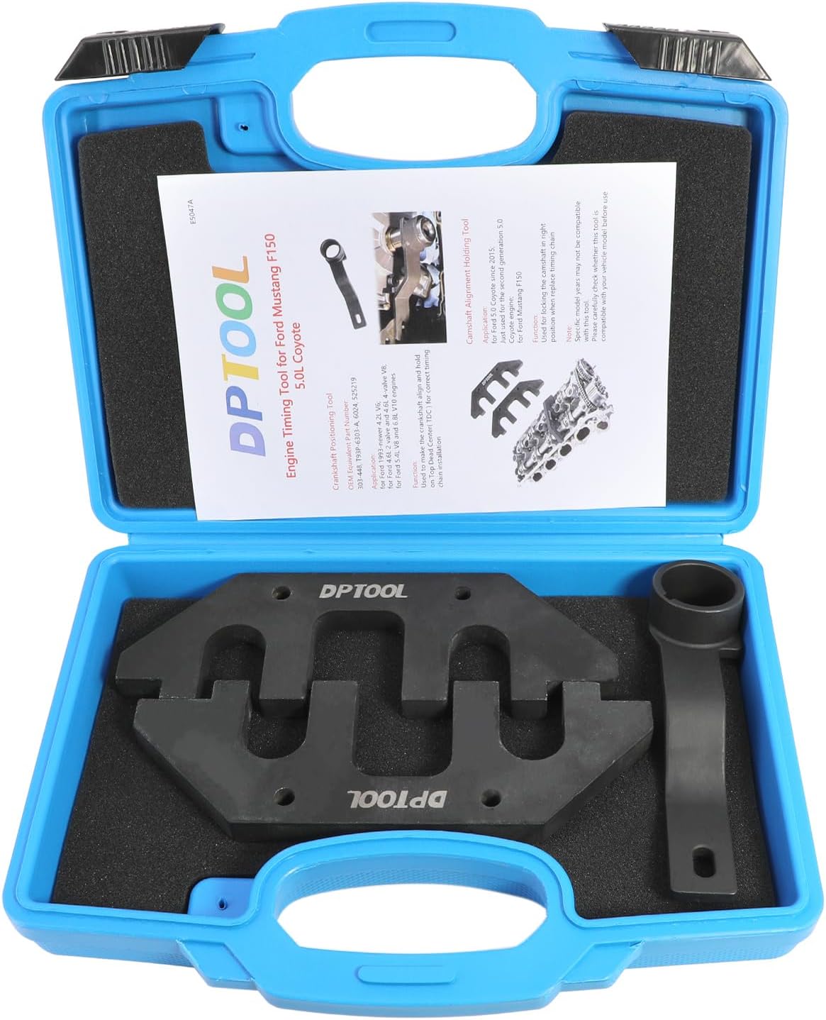 DPTOOL Camshaft Alignment Holding Tool Crankshaft Positioning Tool Compatible with Ford F150 Mustang 5.0 Coyote V8 Engine 2018-2023, for The Third Generation 5.0 Coyote Engine Timing Tool Kit