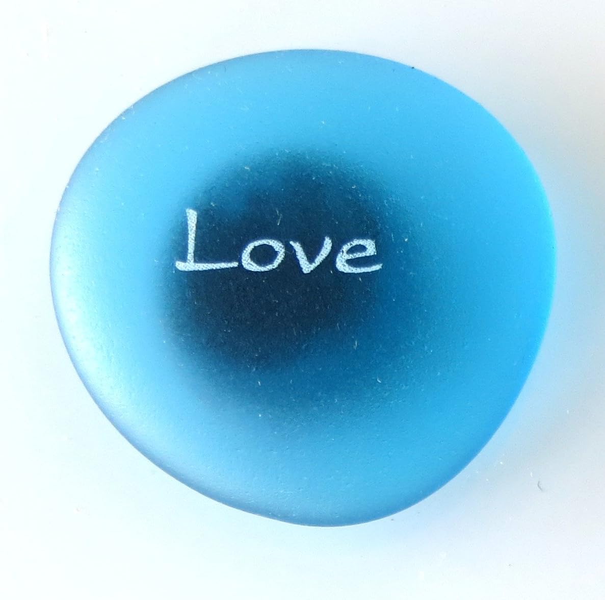 The Mermaid's Message Magnets: Inspiring Words on Frosted Sea Glass Magnets. by Lifeforce Glass. Set II