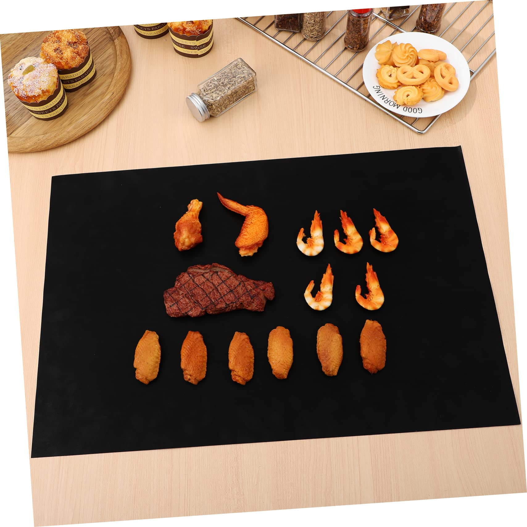 9piezas Revestimientos Para Horno Antiadherentes Reutilizables Tapetes Para Hornear Parrilla Para Cocinar