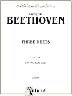 Three Duets: For Violin and Viola (Kalmus Edition)