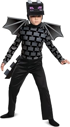 Minecraft Boys' Minecraft Ender Dragon Costume for Kids, Video Game Inspired Character Outfit