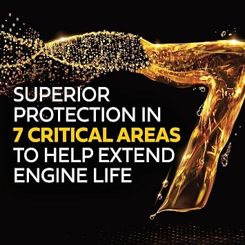 Castrol GTX Full Synthetic High Mileage 5W-30 Motor Oil, 1 Quart, Pack of 6