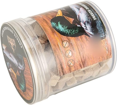Miniatura 2 de Pwshymi Golosinas de pato liofilizadas para perros y gatos, alimentos liofilizados para mascotas, alimentos liofilizados para mascotas, alimentos