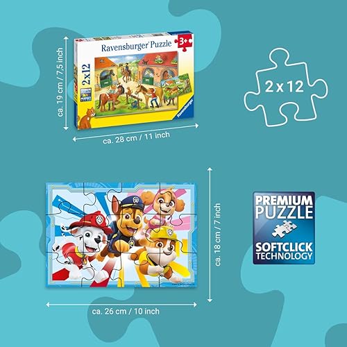 Miniatura 4 de Ravensburger Paw Patrol Toys - Rompecabezas de 12 piezas para niños a partir de 3 años - Juguetes educativos para niños Exclusivo de Tienda