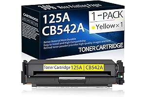 EAXIUCE Compatible 125A Yellow Remanufactured Toner Cartridge Replacement for HP Color LaserJet Printers