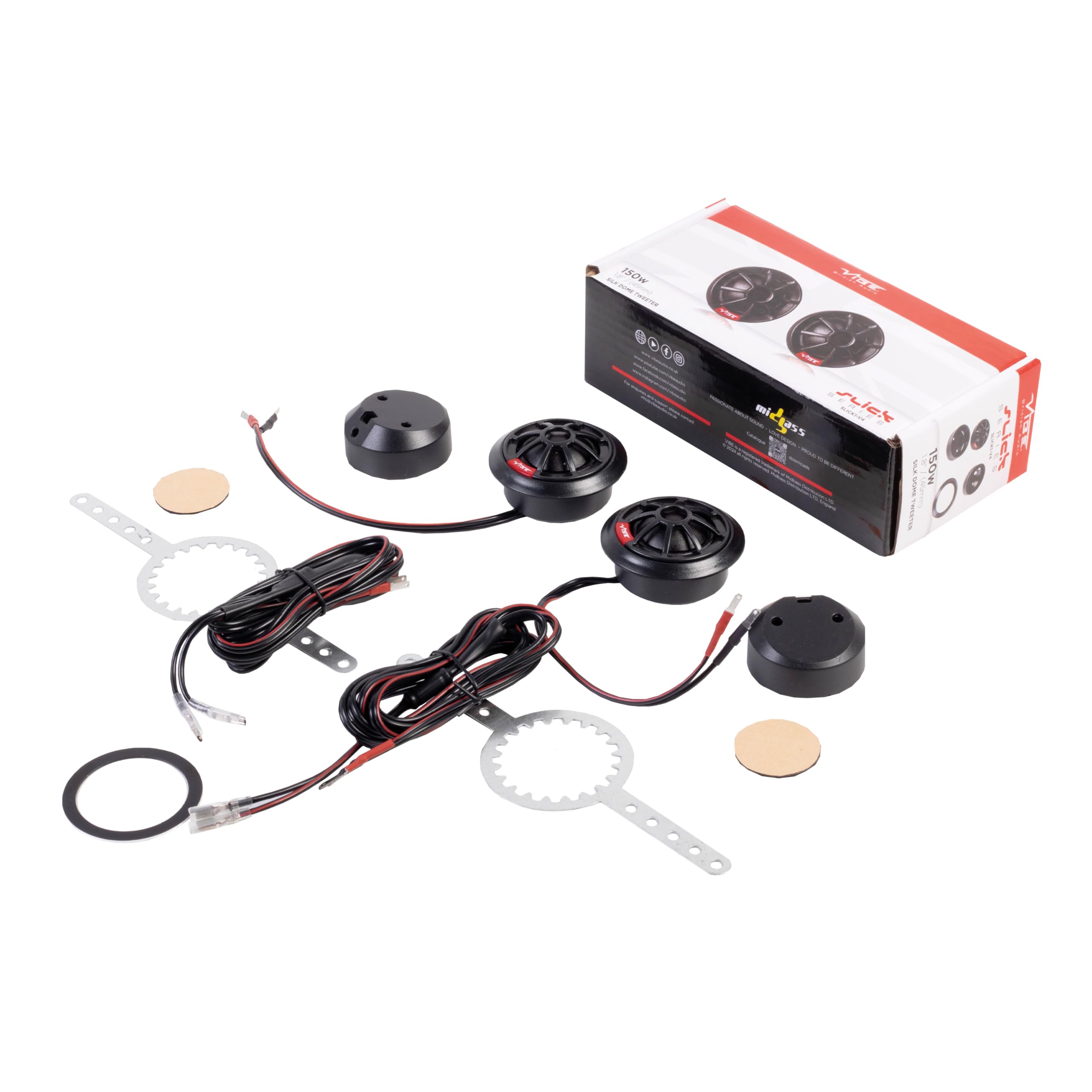 VIBE Audio Slick Component 2.5 cm Hochtöner 50/150 W (RMS/MAX)