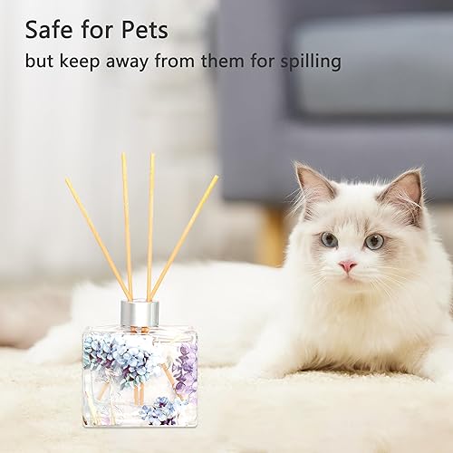 Miniatura 6 de Silverstro Difusor clásico de varillas de aroma a lavanda, 3.4 onzas, 1 unidad, para decoración del hogar, dormitorio, baño