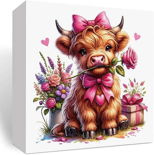 Miniatura 12 de Regalos del día de San Valentín para ella él, decoraciones retro del día de San Valentín, regalo para novio, novia, pincelada de corazón, caja de