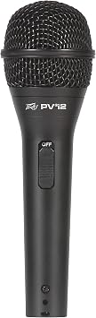 Peavey 496570 Pvi 2 Dynamic Vocal Cardiod Microphone with 1/4 Inch Cable and Clip