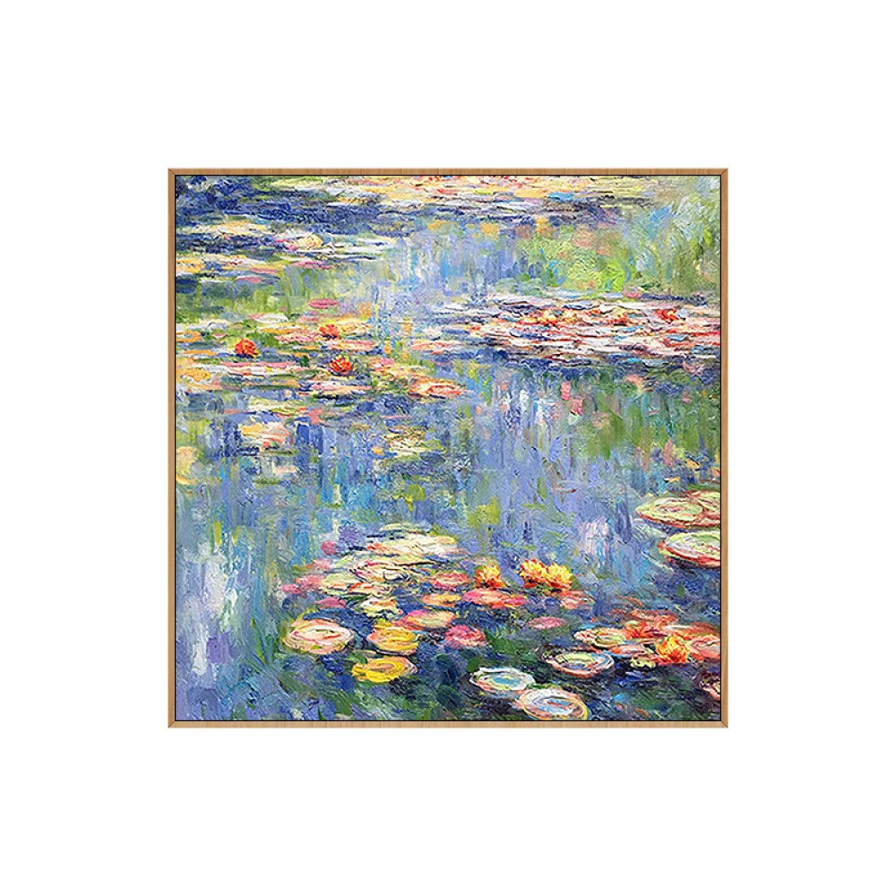 Monet nénuphars peinture grand format pour décoration murale de bureau chic