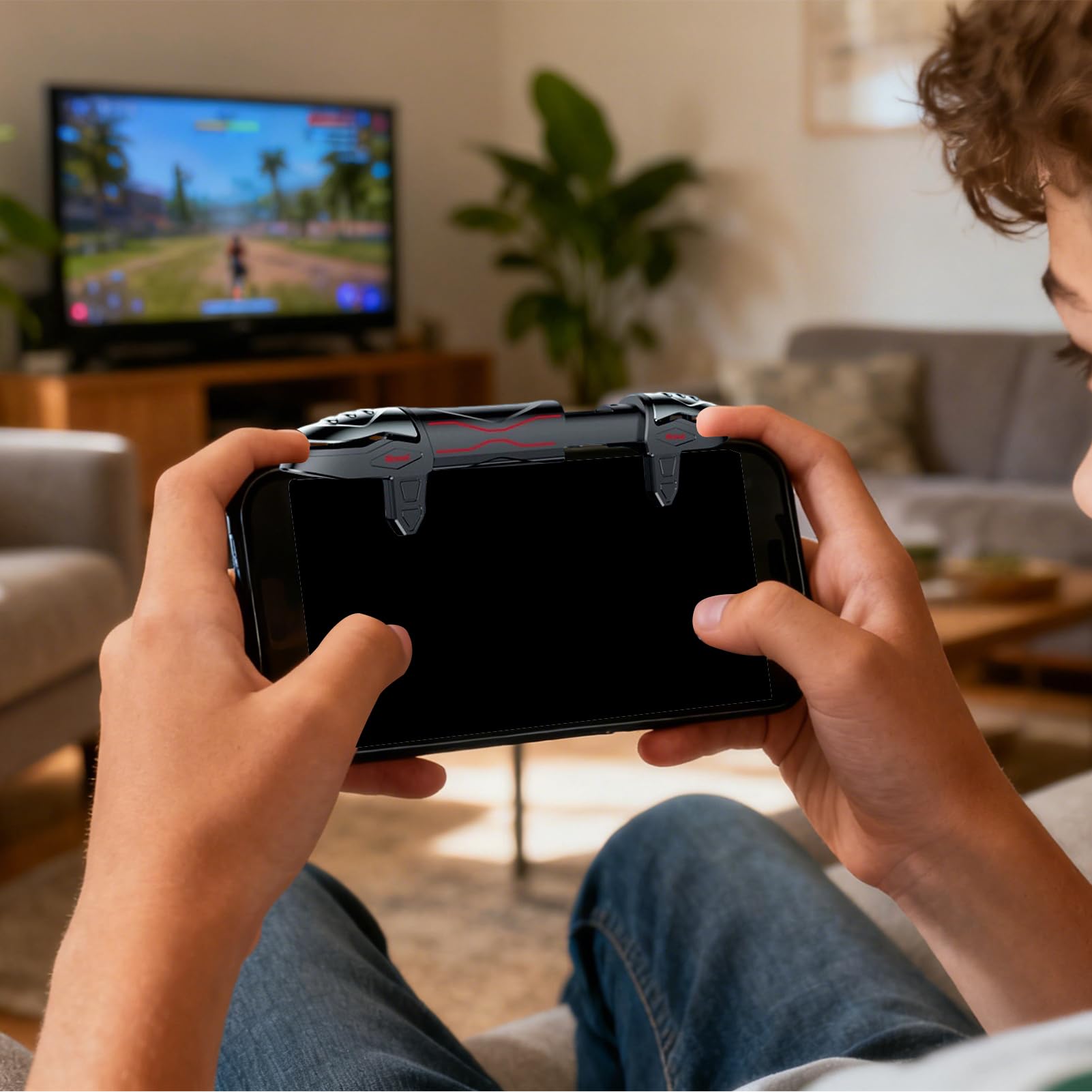 Trigger mobile – Controller in metallo a ritardo zero, potenziatore di gioco per telefono, controller per presa dello schermo, di gioco mobile con risposta immediata, grilletto ergonomico [video game]