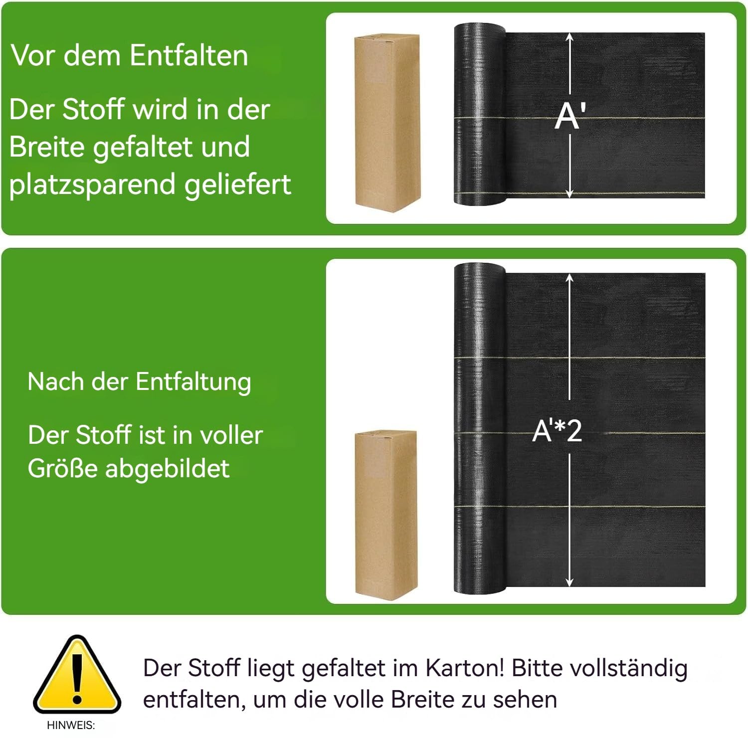 Shade&Beyond Garten Unkrautvlies 165g/m² 1x20m, Unkrautvlies Extra Stark Wasserdurchlässig Reißfest Gartenvlies gegen Unkraut, Polypropylen Mulchvlies für Garten, Hochbeet und Terrasse