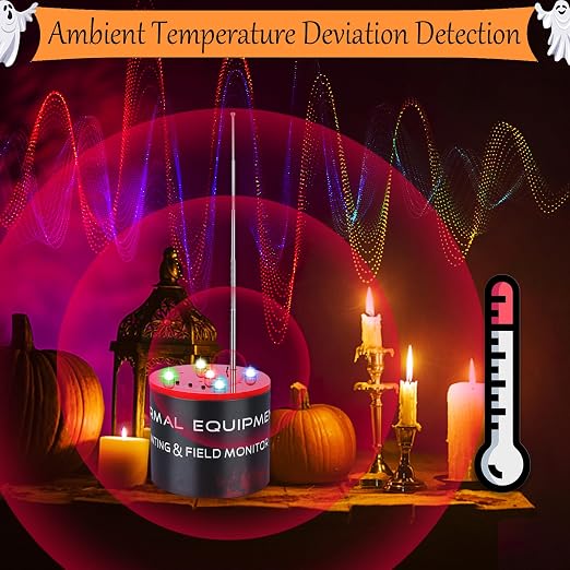 Equipo detector de fantasmas EMF con 5 niveles de sensibilidad miniatura 4