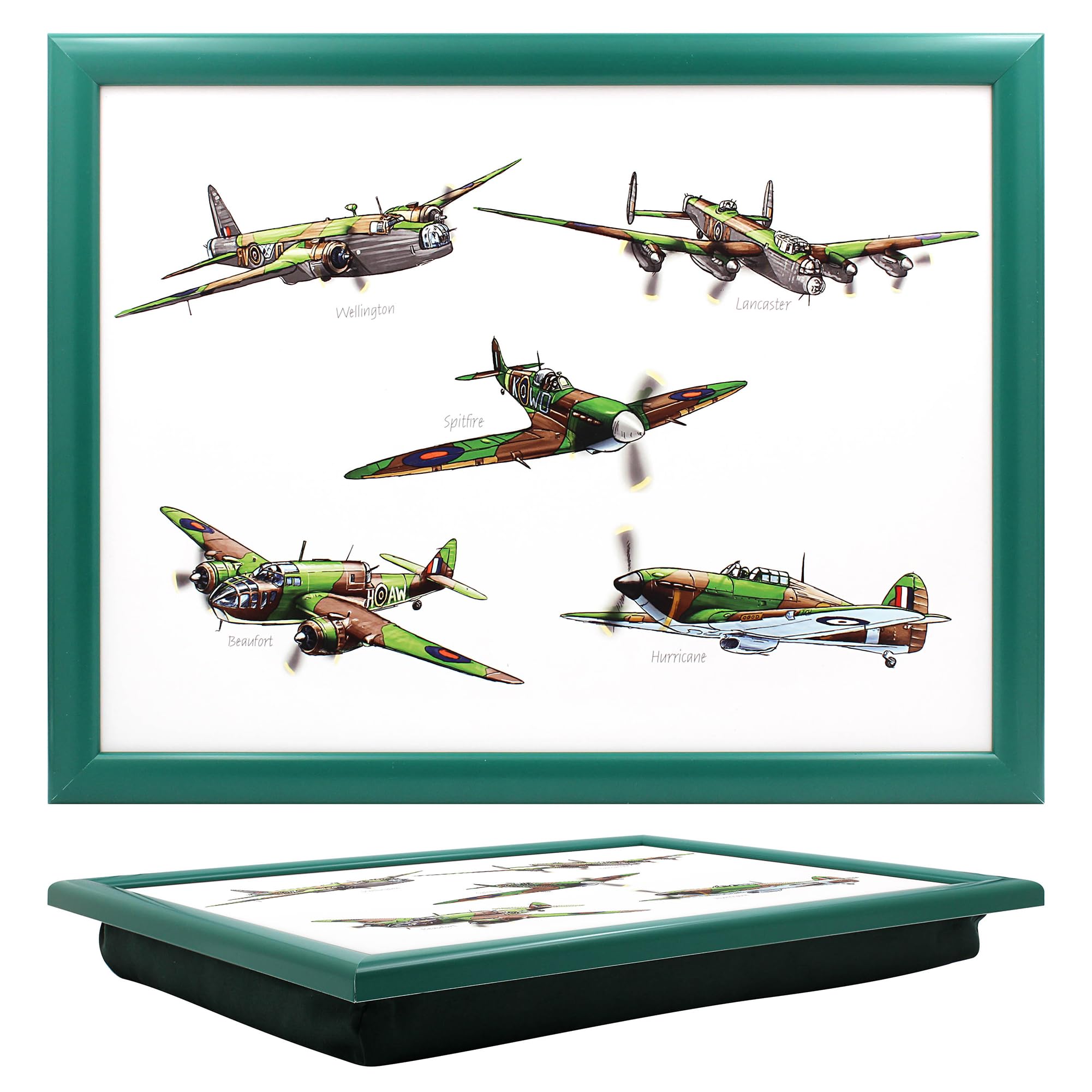 The Leonardo Collection Laptray Planes With Bean Bag for Serving Dishes | Lovely Lap Trays for Eating on Lap for Dinner or Breatfast | Newly Designed Food Trays for Lap