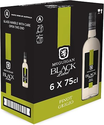 McGuigan Black Label Pinot Grigio, 75 cl Case of 6