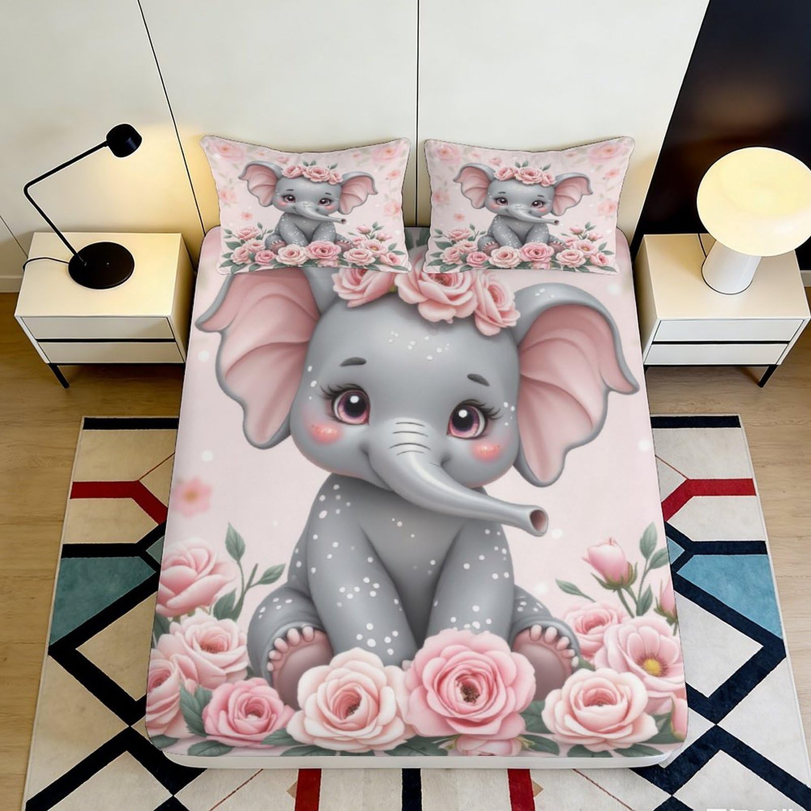 3D Printed Dragon Pattern Fitted Sheet Microfiber Deep Pocket Non-Slip Bedroom Dragon Mattress Fitted Cover for Adults Teens 180x200x25cm