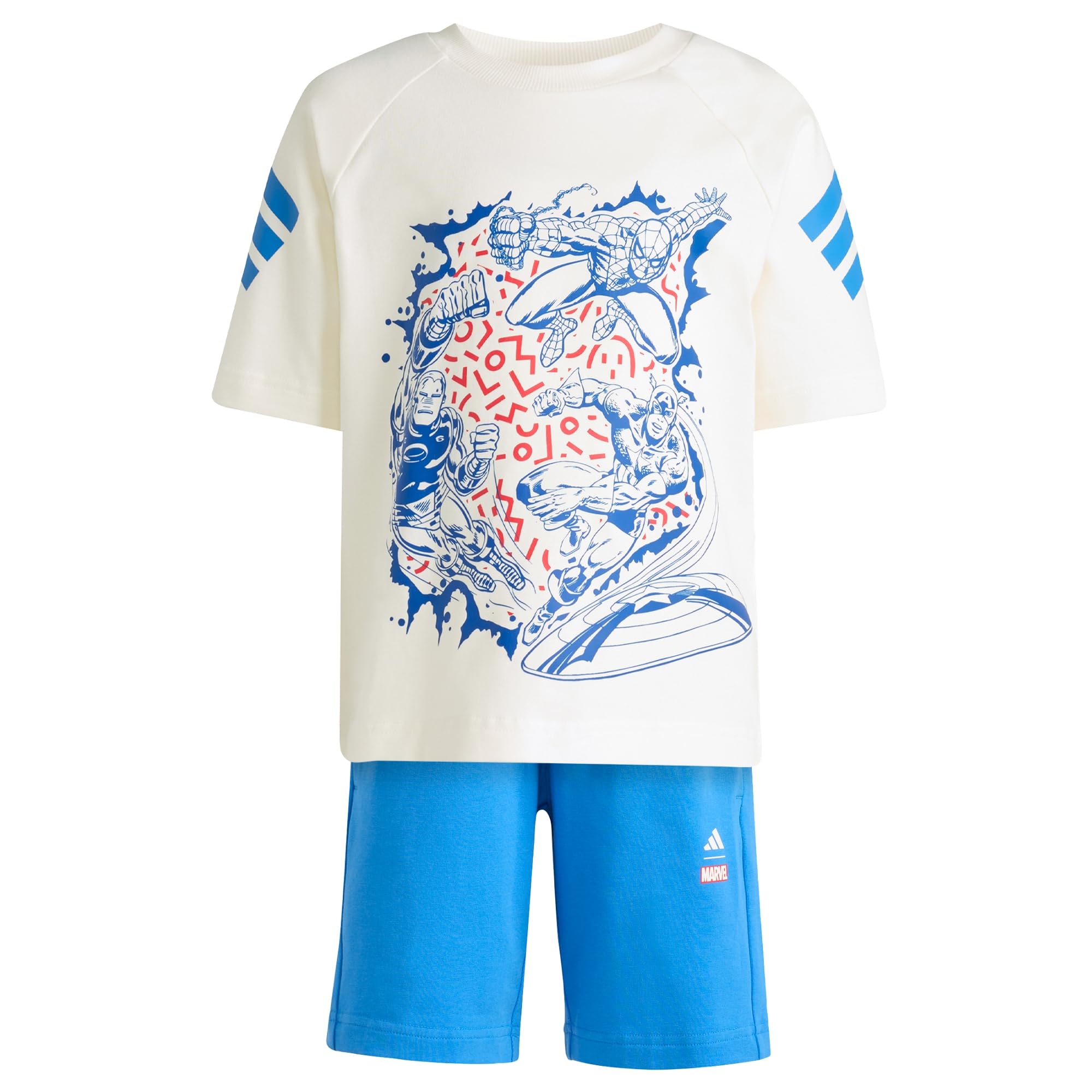 adidas Unisex Kids MARVEL AVENGERS T-SHIRT SET