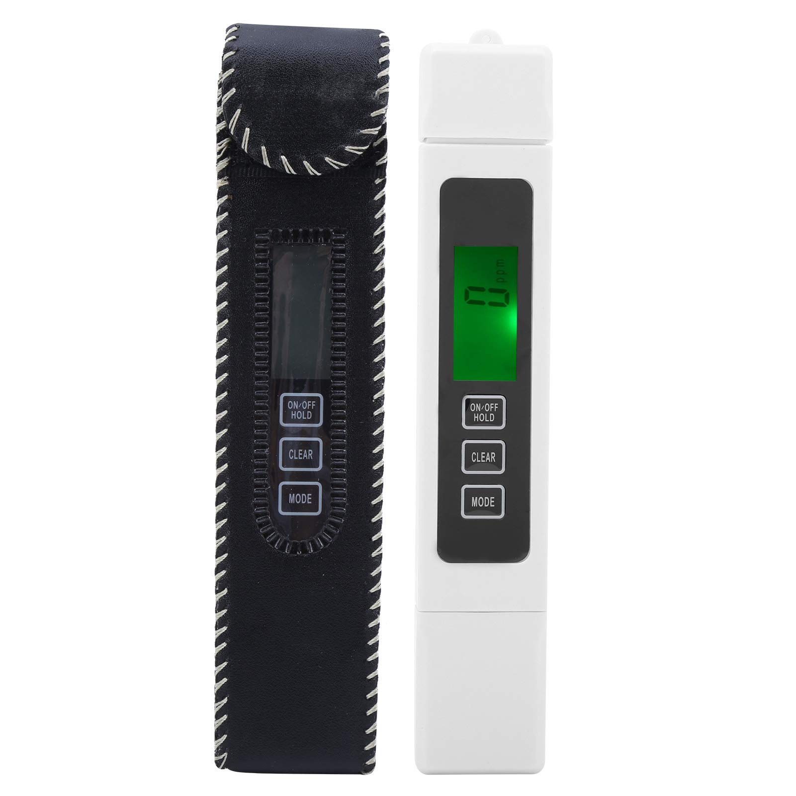 PUSOKEIWater TDS Meter, Digital Water Quality Tester, Portable Water Test Pen, 0‑9990ppm Test Range, Water Monitor Detector, for Drinking Water, Aquariums,Hydroponics, Swinging Pool and More