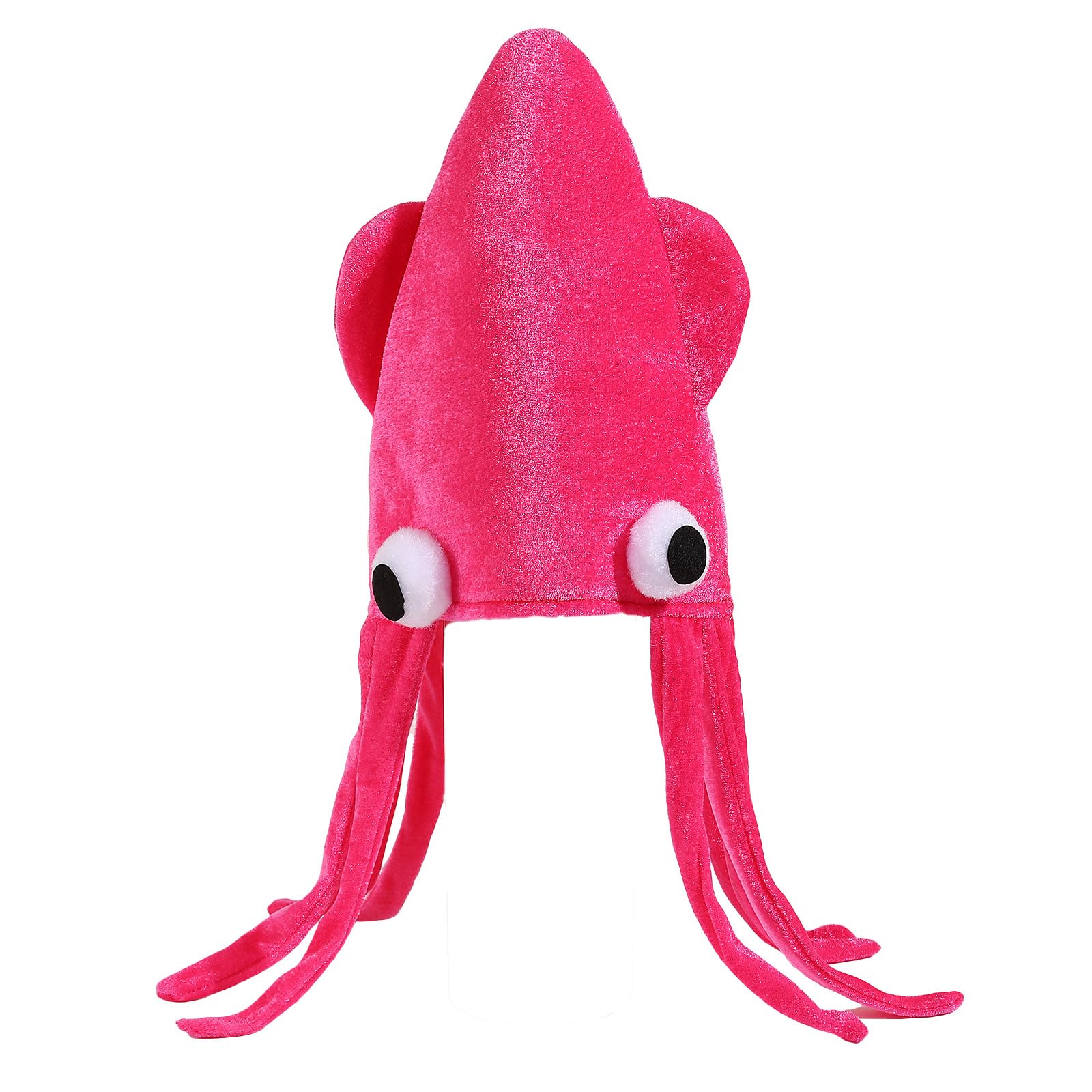 NVOQILIN Stretchy Tassels Cuttlefish Hat Perfect for Costume Parties School Event Comfortable Stage Headgear for Women Men Unisex Creative Cuttlefish Headpiece