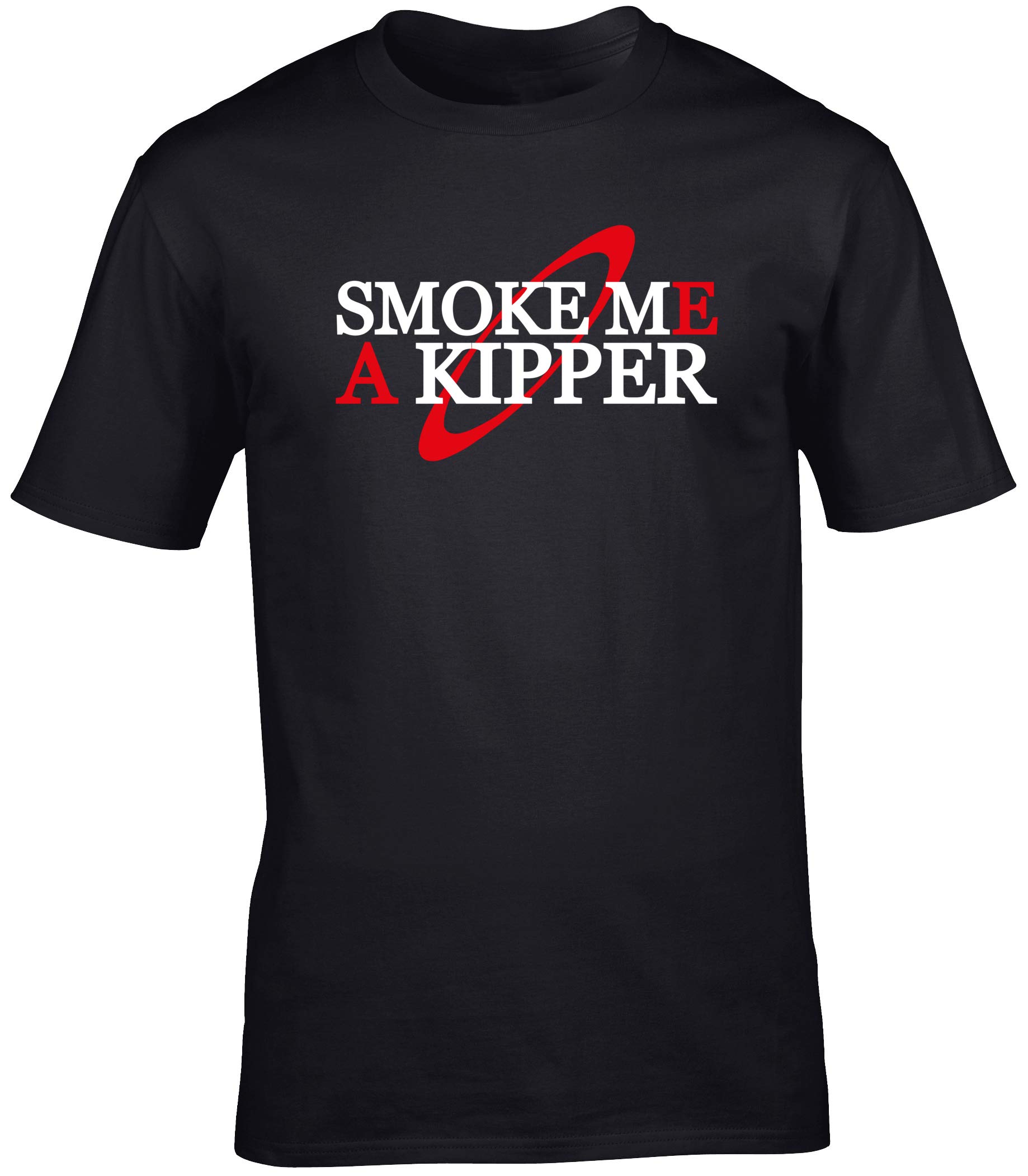 Hippowarehouse Smoke me a Kipper Unisex Short Sleeve t-Shirt (Specific Size Guide in Description) Black